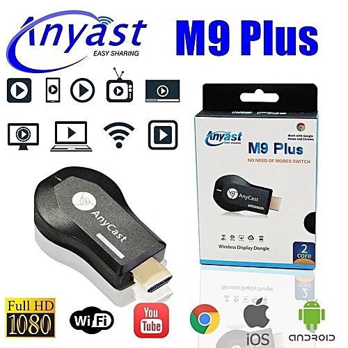 جهاز اظهار الهاتف على التلفاز AnyCast HDMI 1080P
