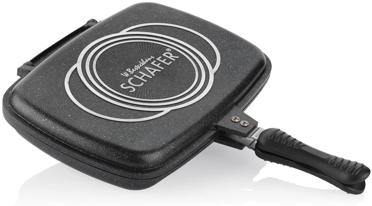 Schafer Double Grill Pan  مقلاة الشواء الألمانية