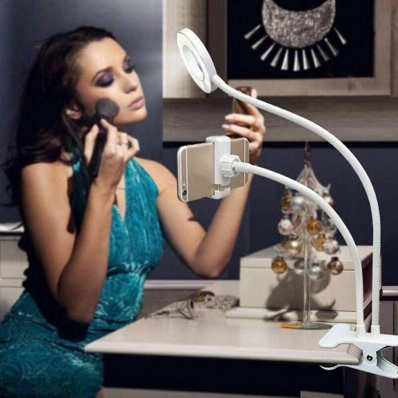 حامل الهاتف مزود بإضاءة قوية جدا